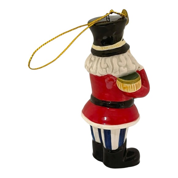 Vintage Porcelain Nutcracker Ornament 4.5” Tall ~ Great Christmas Decoration - Picture 4 of 10